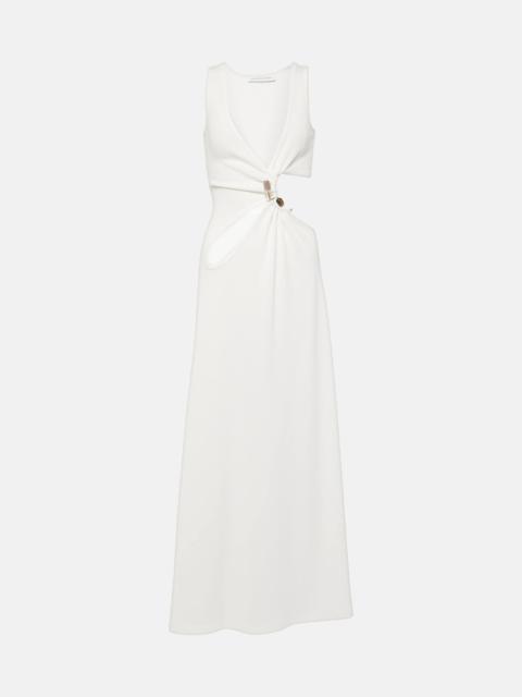 CHRISTOPHER ESBER Stone Cavern ribbed-knit cutout maxi dress | REVERSIBLE