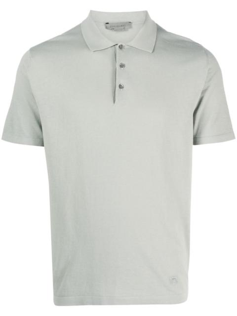short-sleeve cotton polo shirt