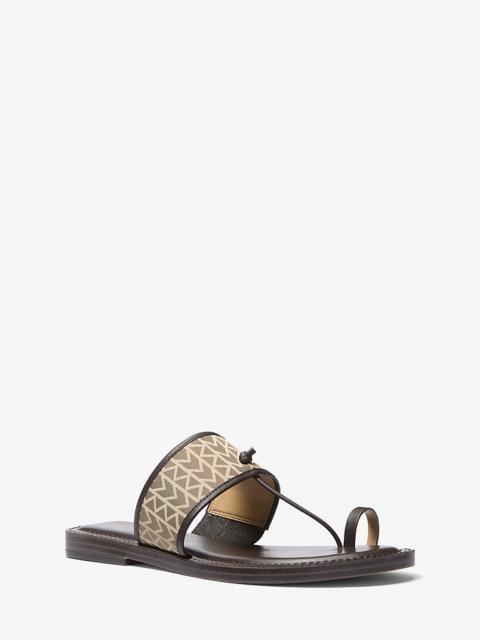 Ashtin MK2000 Logo Jacquard Sandal