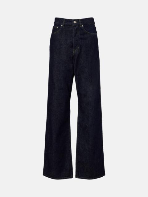High-rise wide-leg jeans