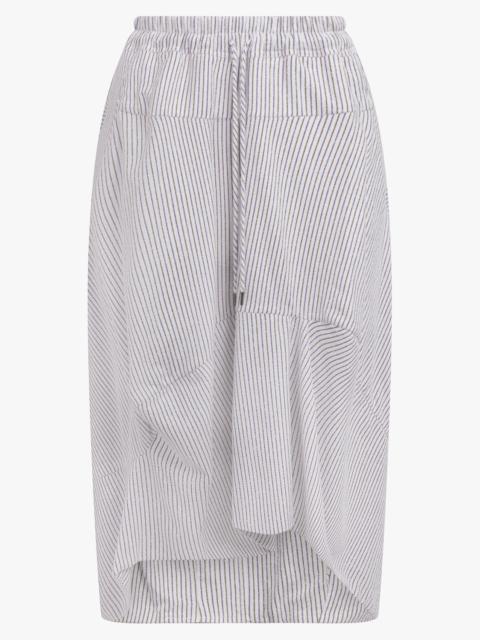 AERODROME SKIRT | BLUE/BROWN STRIPE