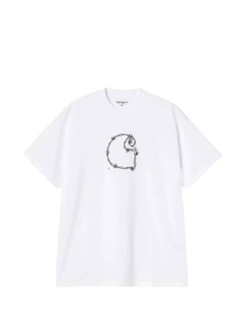 print-detail T-shirt