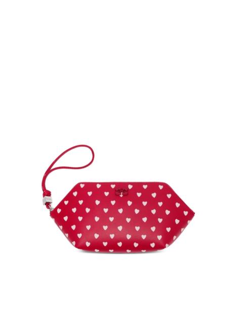 heart-print purse