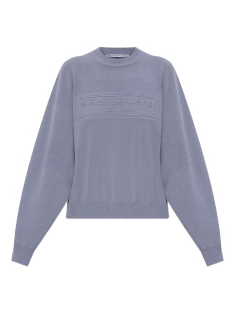 logo-embossed jumper