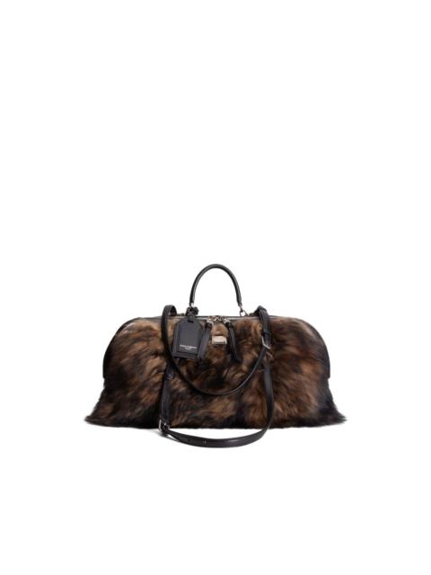 Vittoria fur trim tote bag