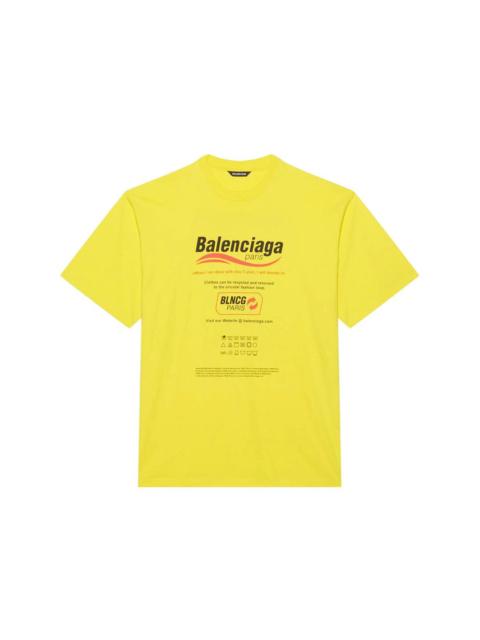 Balenciaga Logo-Print S/S T-shirt Yellow