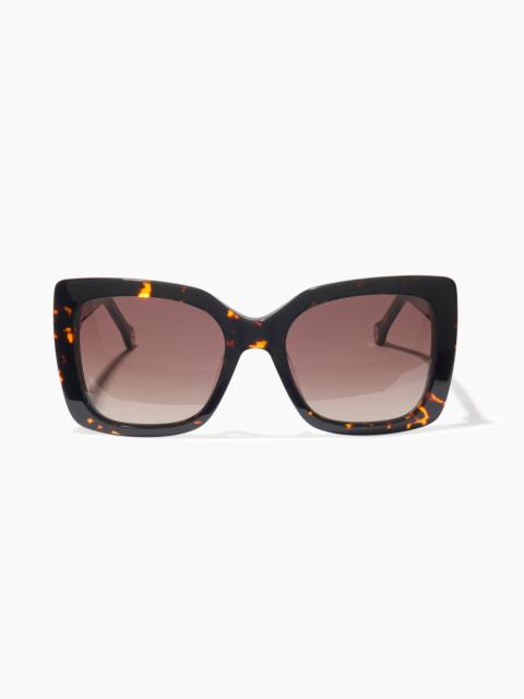 Oversized Sunglasses With Contrast Temples