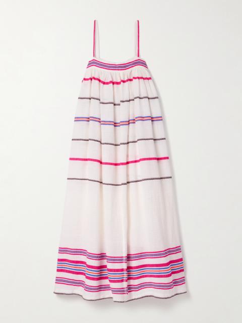 Eda Striped Cotton-blend Maxi Dress