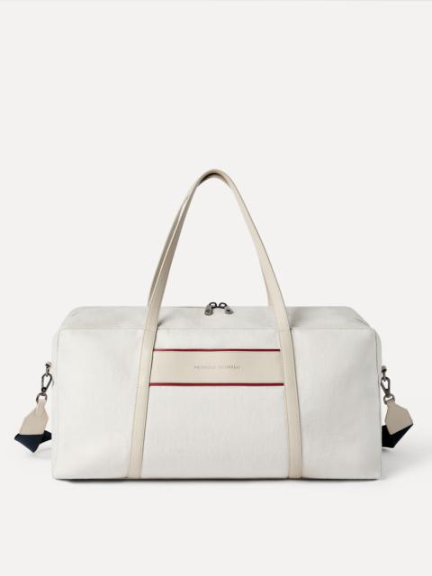 Cotton and linen canvas bag with logo