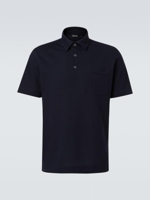 Logo cotton polo shirt