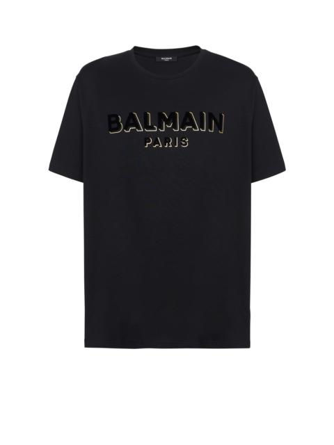 Metallic flocked Balmain T-shirt