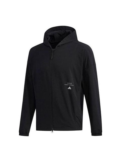 adidas Casual Sports Hooded Jacket Men's Black FM5397