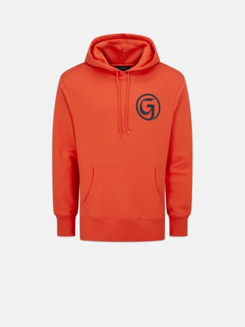 Unisex 'G' Print Hoodie Orange