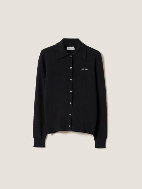 Cashmere knit cardigan