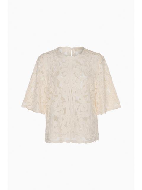 Tasia Applique Short Sleeve Top