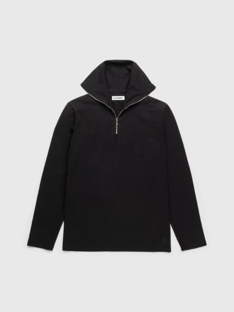 Jil Sander – Zip-Up Longsleeve Black