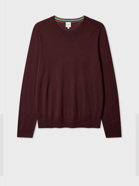 Burgundy Merino Wool Sweater