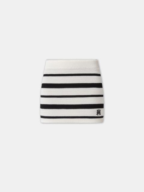 WOMEN'S MA STRIPED MINI SKIRT