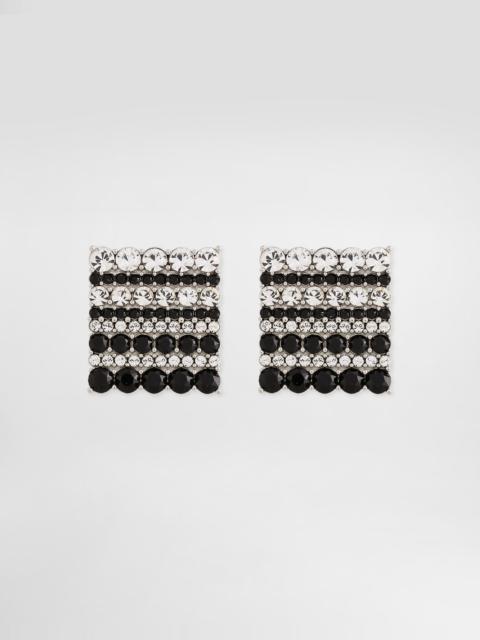 Enameled cufflinks with logo