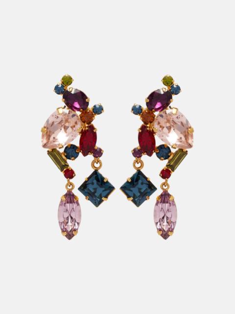 Ambra crystal-embellished drop earrings