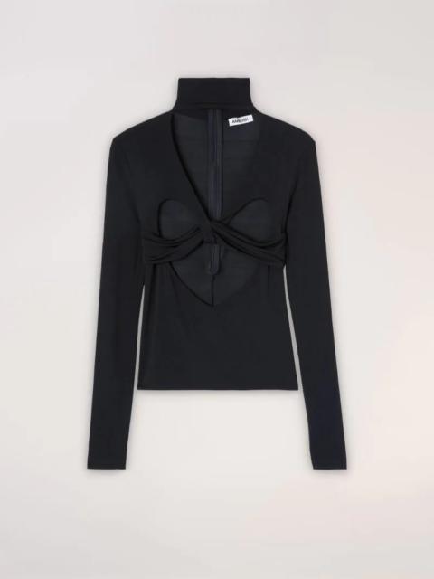 HEART SHAPED TURTLENECK TOP