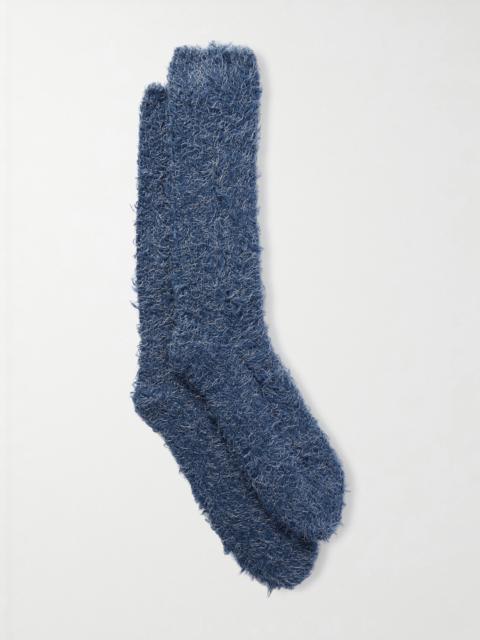 Wool And Silk-blend Socks