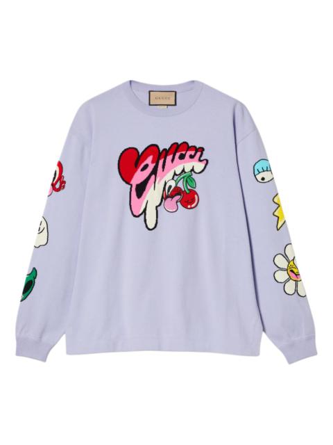 Gucci FW24 Cartoon Logo Sweatshirt 'Light Purple' 778520-XKDX4-5319