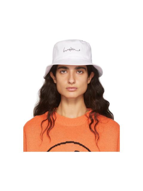 White Hotfix Star Bucket Hat