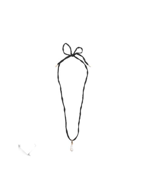 Talisma pearl tie necklace