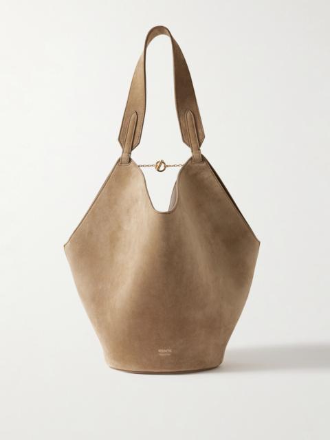 Lotus Small Suede Tote
