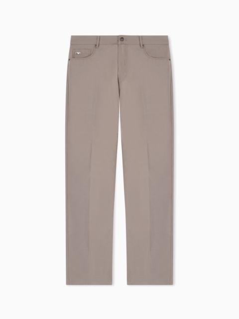 FIVE-POCKET TROUSERS IN TECHNICAL COTTON