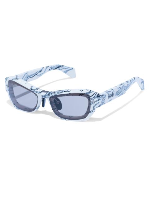 CYPHER SUNGLASSES WHITE MARBLE