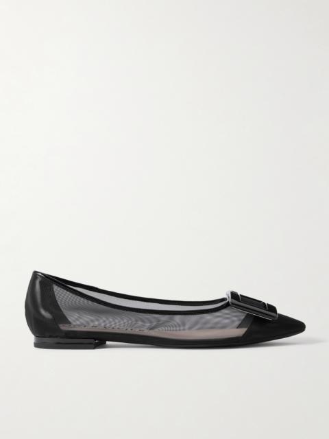 Gommettine Buckled Mesh Ballet Flats
