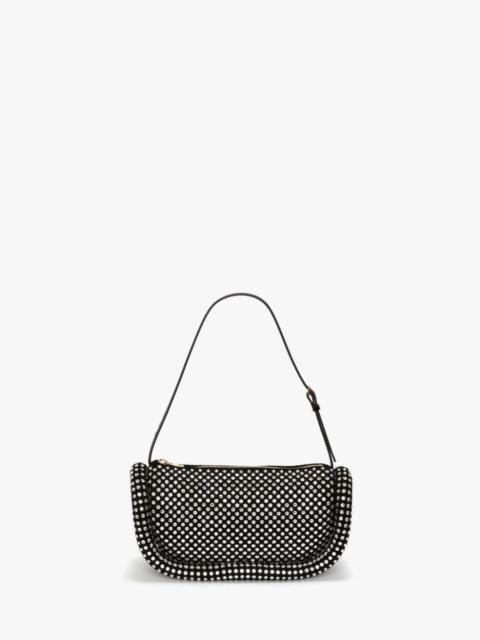 BUMPER-15 LEATHER SHOULDER BAG WITH CRYSTAL