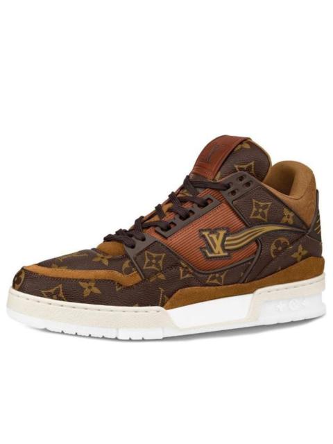 LOUIS VUITTON Trainer Ankle Sneakers 'Brown Monogram' 1A8A9S