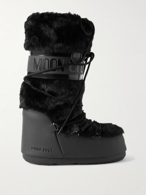 Icon Faux Fur And Faux Leather Snow Boots