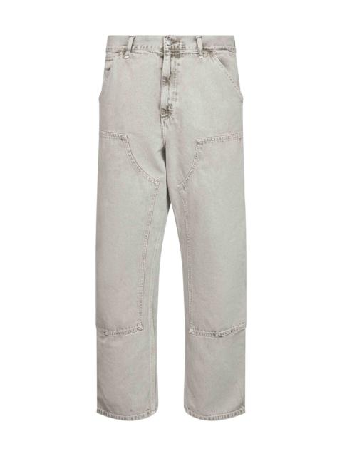 White denim Double Knee jeans