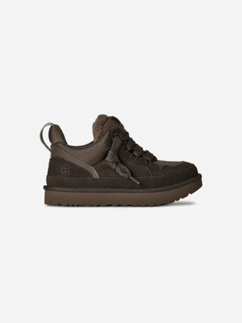 ® Men's Lowmel Suede/Textile/Recycled Materials Shoes in Dense Smoke/Artichoke