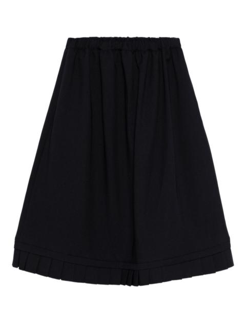 pleated-edge skirt