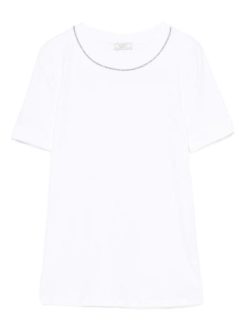 chain link-trim T-shirt