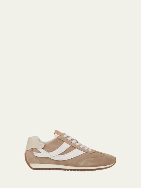 Oasis Mixed Leather Retro Sneakers