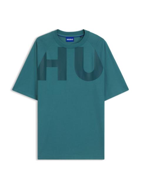 LARGE-LOGO T-SHIRT IN COTTON JERSEY