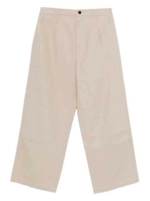 pleated-front trousers