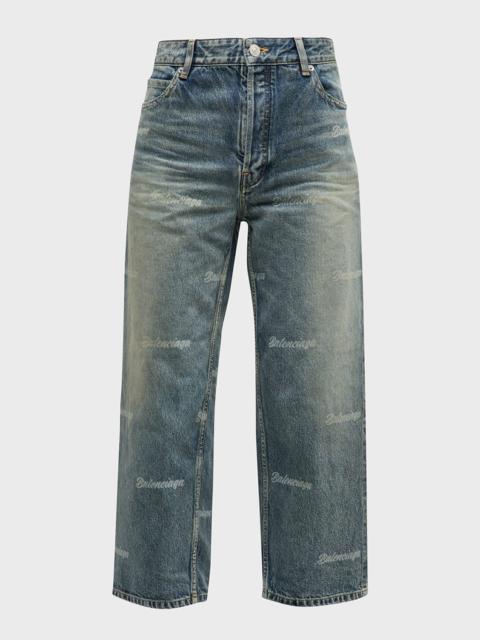 Girly Allover Cropped Pants