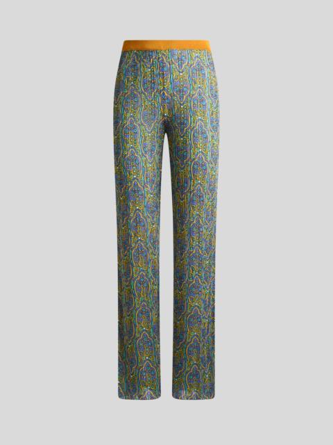 PRINTED KNIT TROUSERS