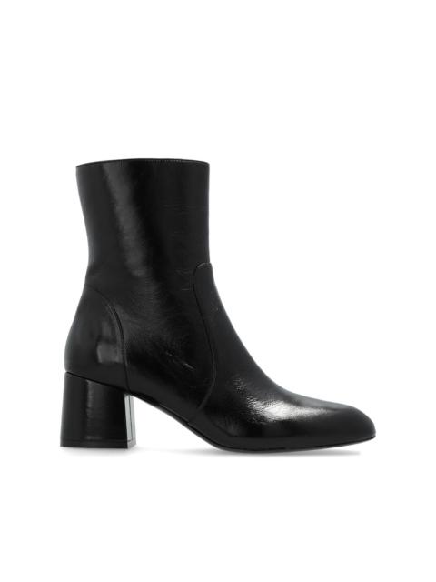 Flareblock 60mm leather boots