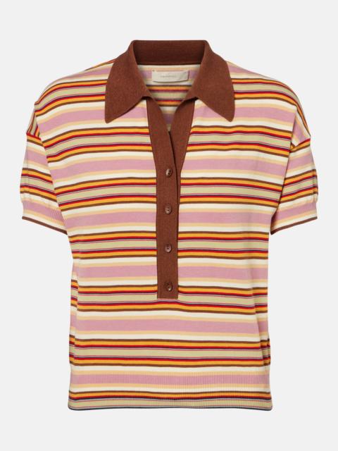 Sable striped polo shirt