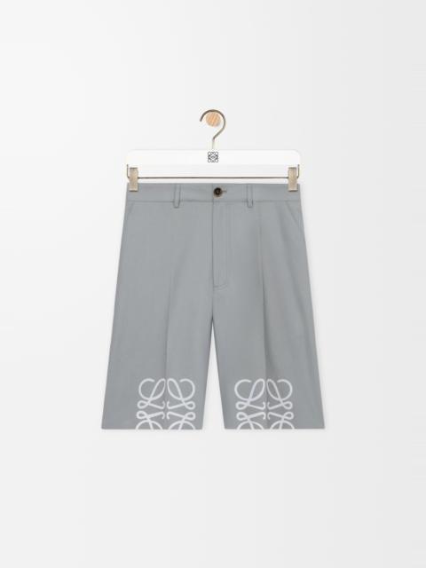 Anagram shorts in cotton