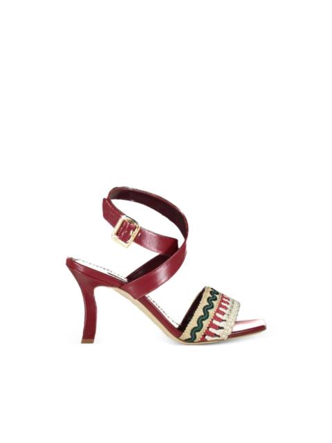 Mabeco woven buckle sandals