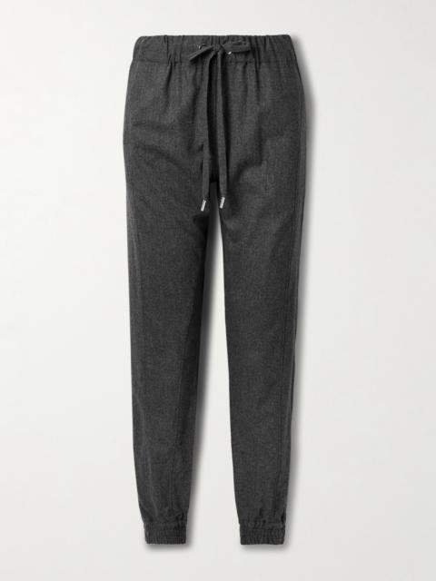 Valentina Stretch-wool And Cashmere-blend Tapered Track Pants